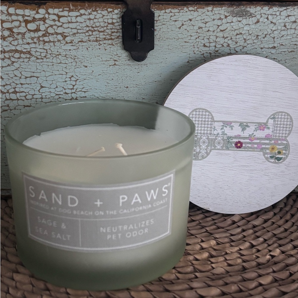 Sand + Paws Sage & Sea Salt Candle